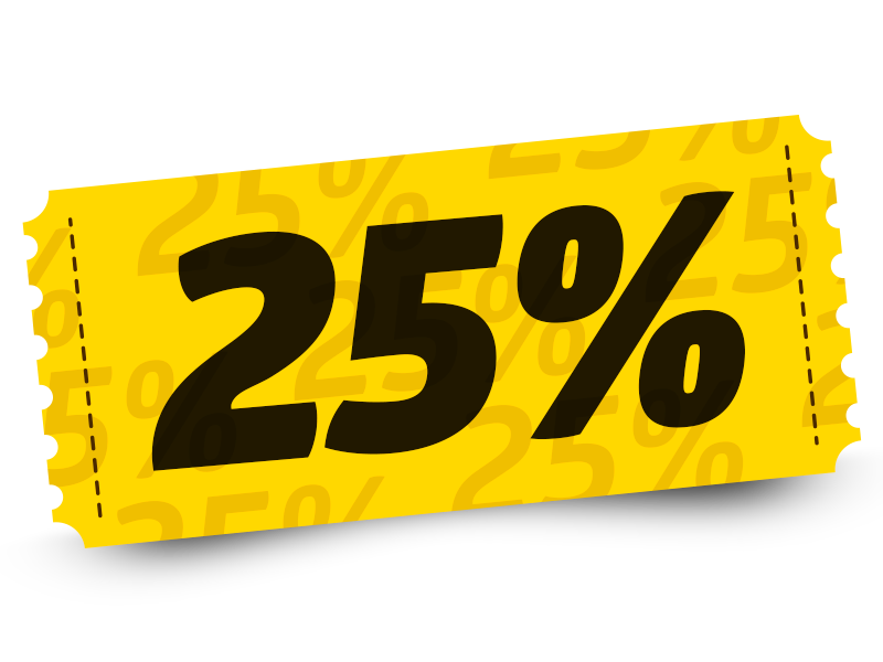 25%