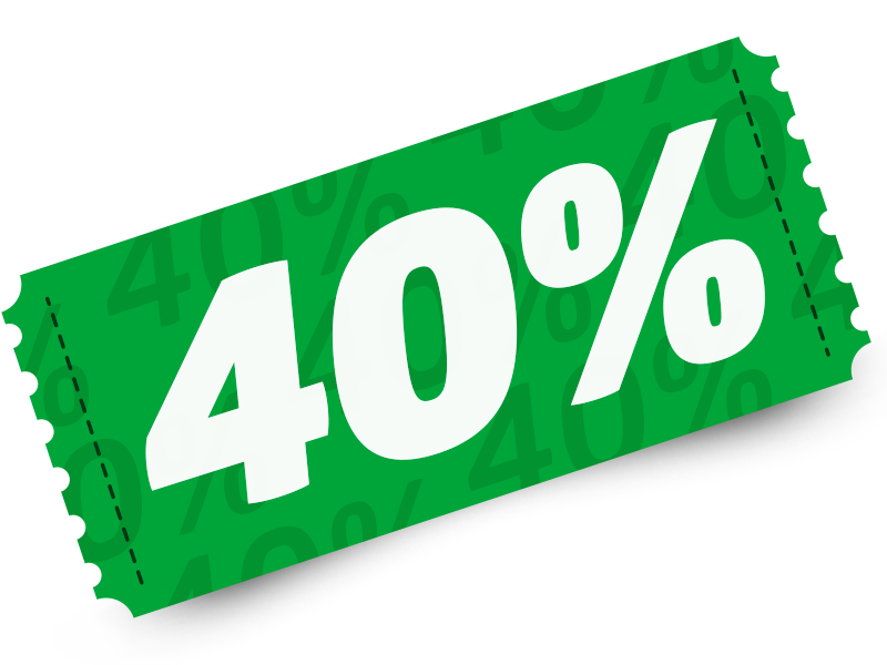 40%